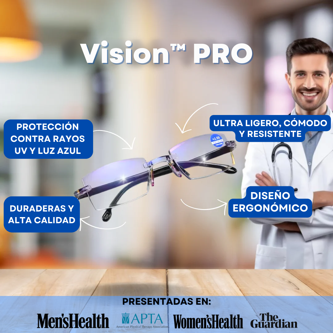 Gafas Anti-Rayos Vision™ + Funda de Cuero y Botella Limpia Gafas 500ml Gratis (Oferta 2x1)