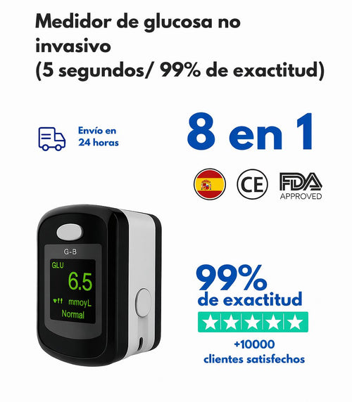 Medidor de Glucosa Sin Pinchazos 8 IN 1 - Pedir Y Pagar En Entrega✅